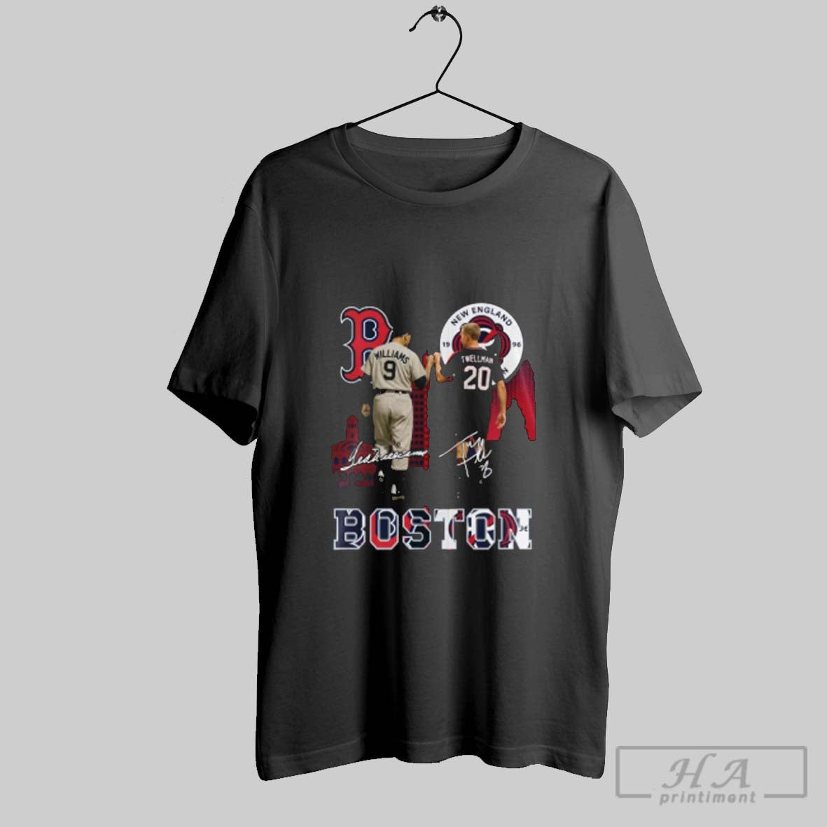 Official Red Sox Ted Williams And New England Revolution Taylor Twellman