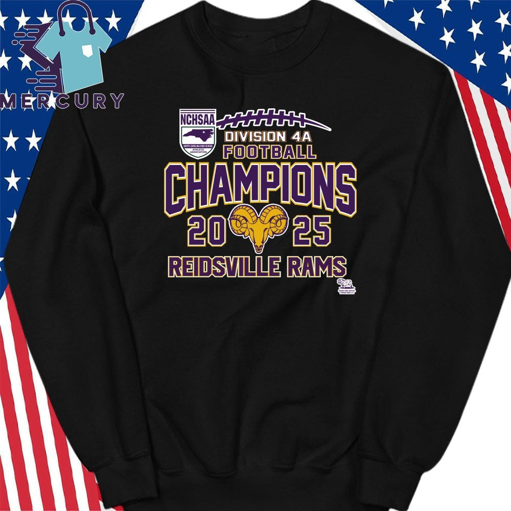Reidsville Rams 2025 NCHSAA Division 4A Football Champions Shirt