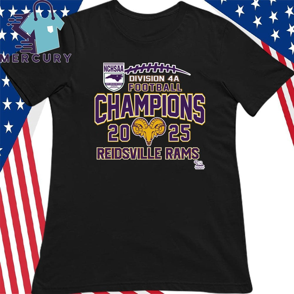 Reidsville Rams 2025 NCHSAA Division 4A Football Champions Shirt