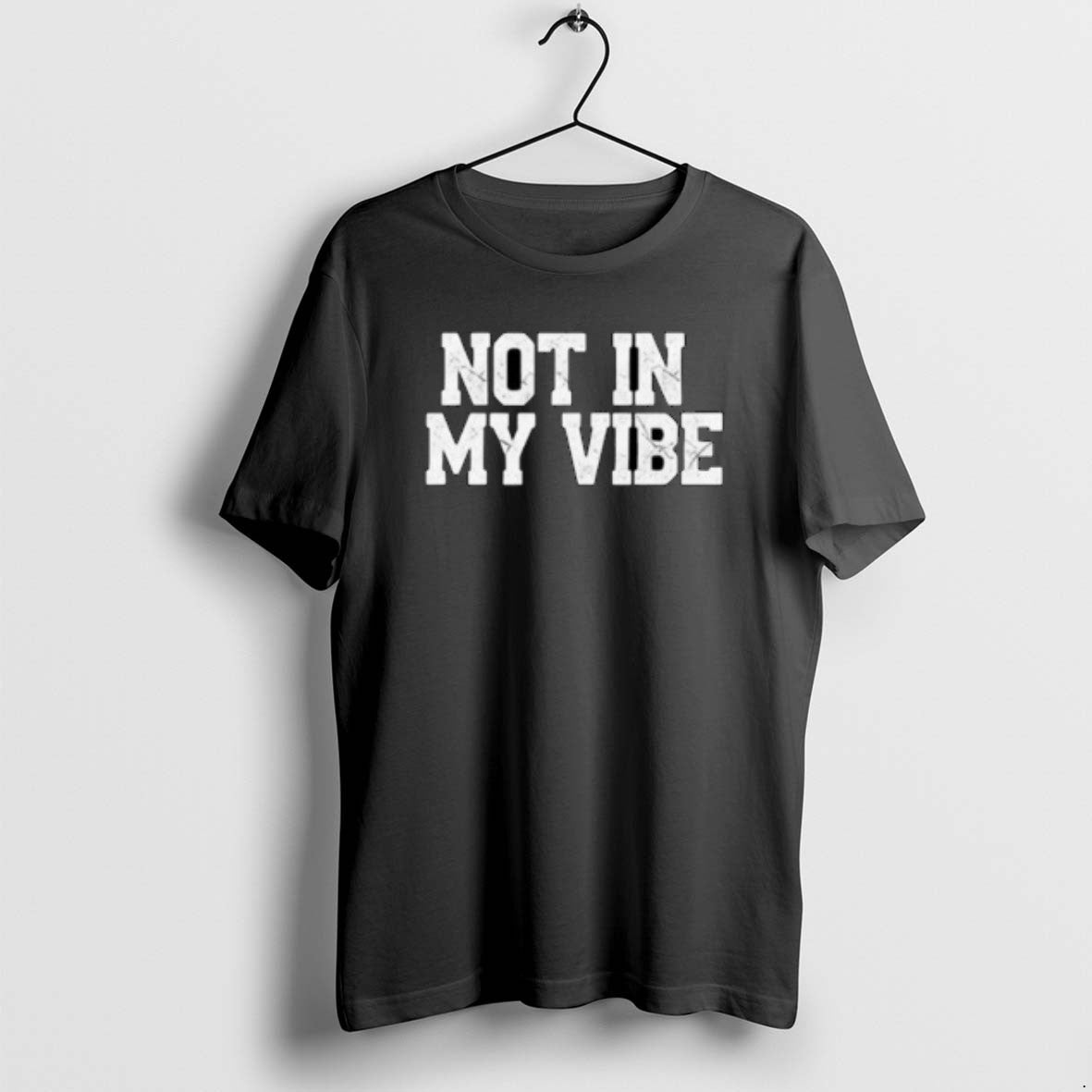 Official Retro Distressed Not In My Vibe Circle Black T-Shirts, Hoodie, Sweatshirt | AU01DripNestTees.com