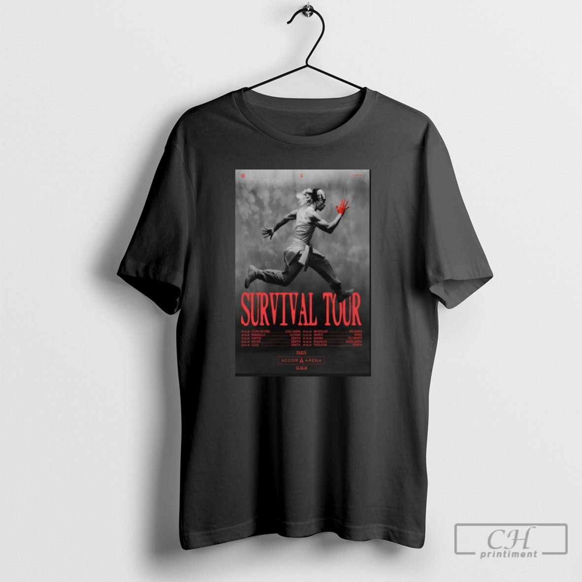 Official Riles Survival Tour Arenas 2026 Dates T Shirt