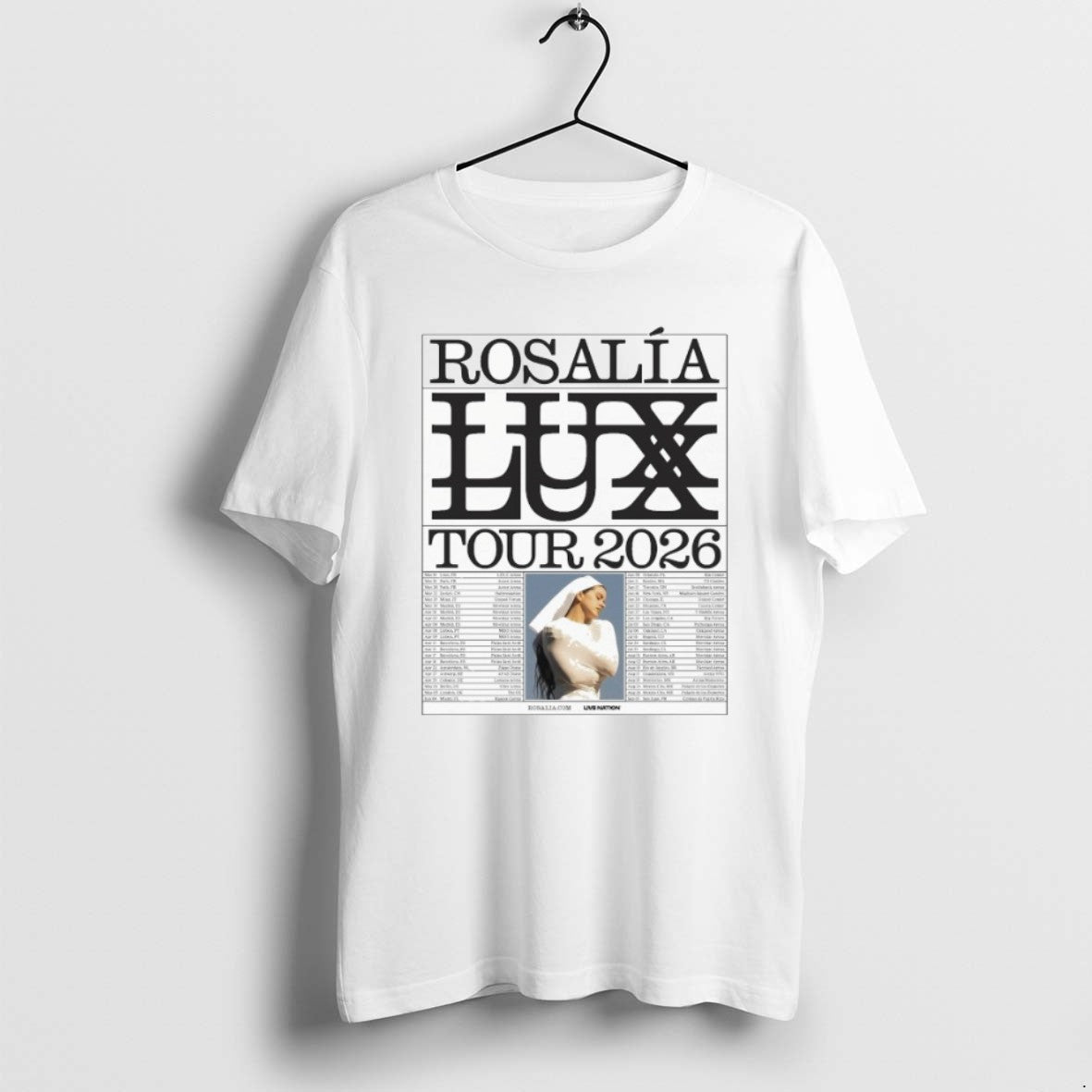 Official Rosalia Lux Tour 2026 Europe And Uk And North American Dates T-Shirts, Hoodie, Sweatshirt | AU01DripNestTees.com