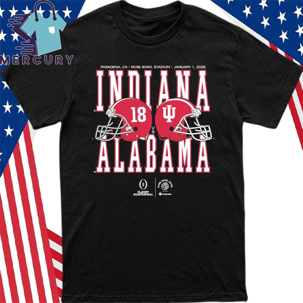 Rose Bowl Game 2026 Alabama vs Indiana Helmet Matchup Shirt