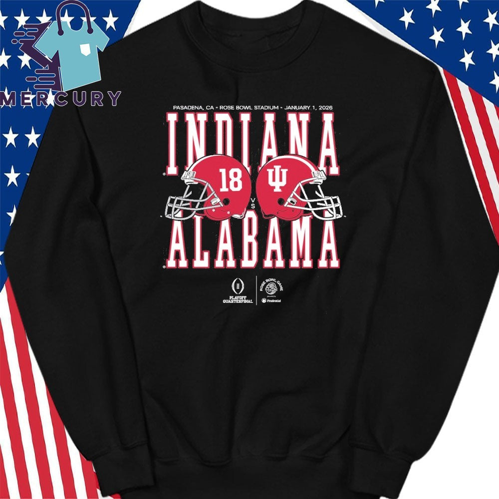 Rose Bowl Game 2026 Alabama vs Indiana Helmet Matchup Shirt