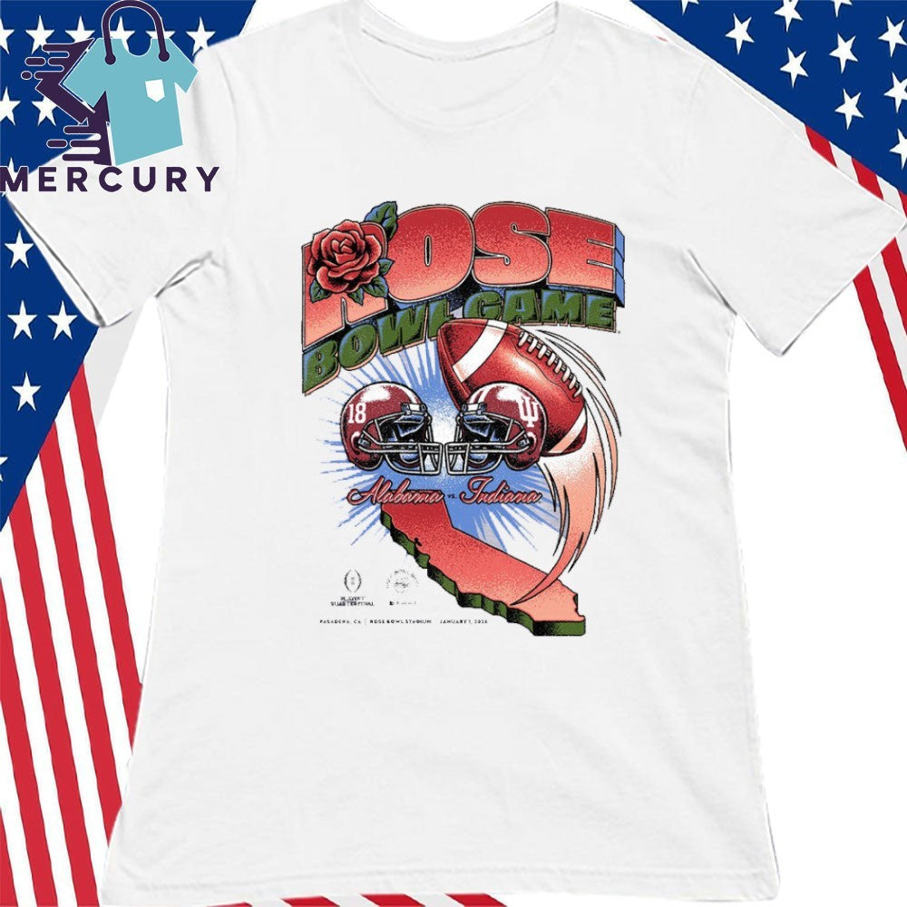 Rose Bowl Game 2026 Alabama vs Indiana Vintage Matchup Shirt