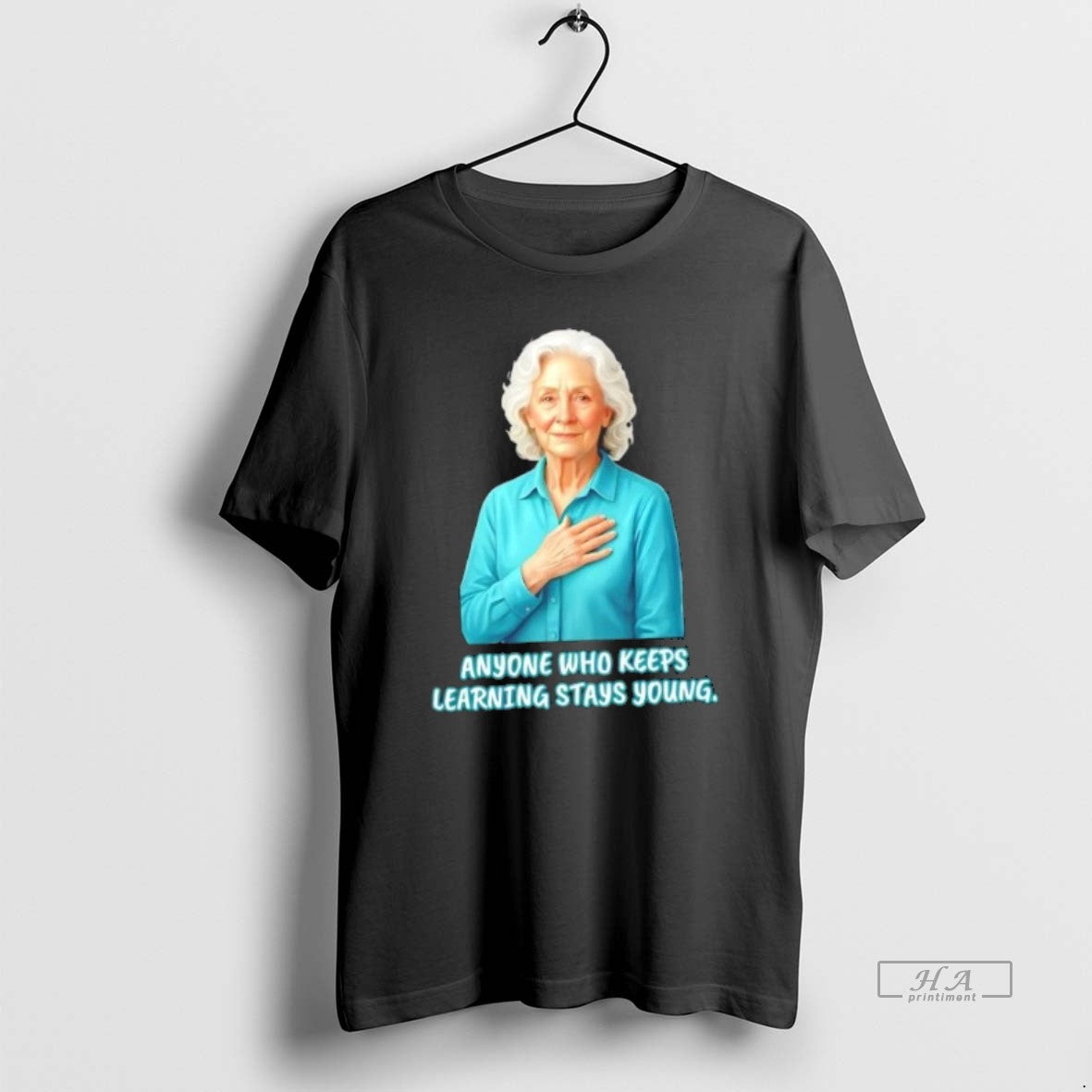 Official Ruth Bader Ginsburg Anyone Who Keeps Learning Stays Young T-Shirts, Hoodie, Sweatshirt | AU01DripNestTees.com