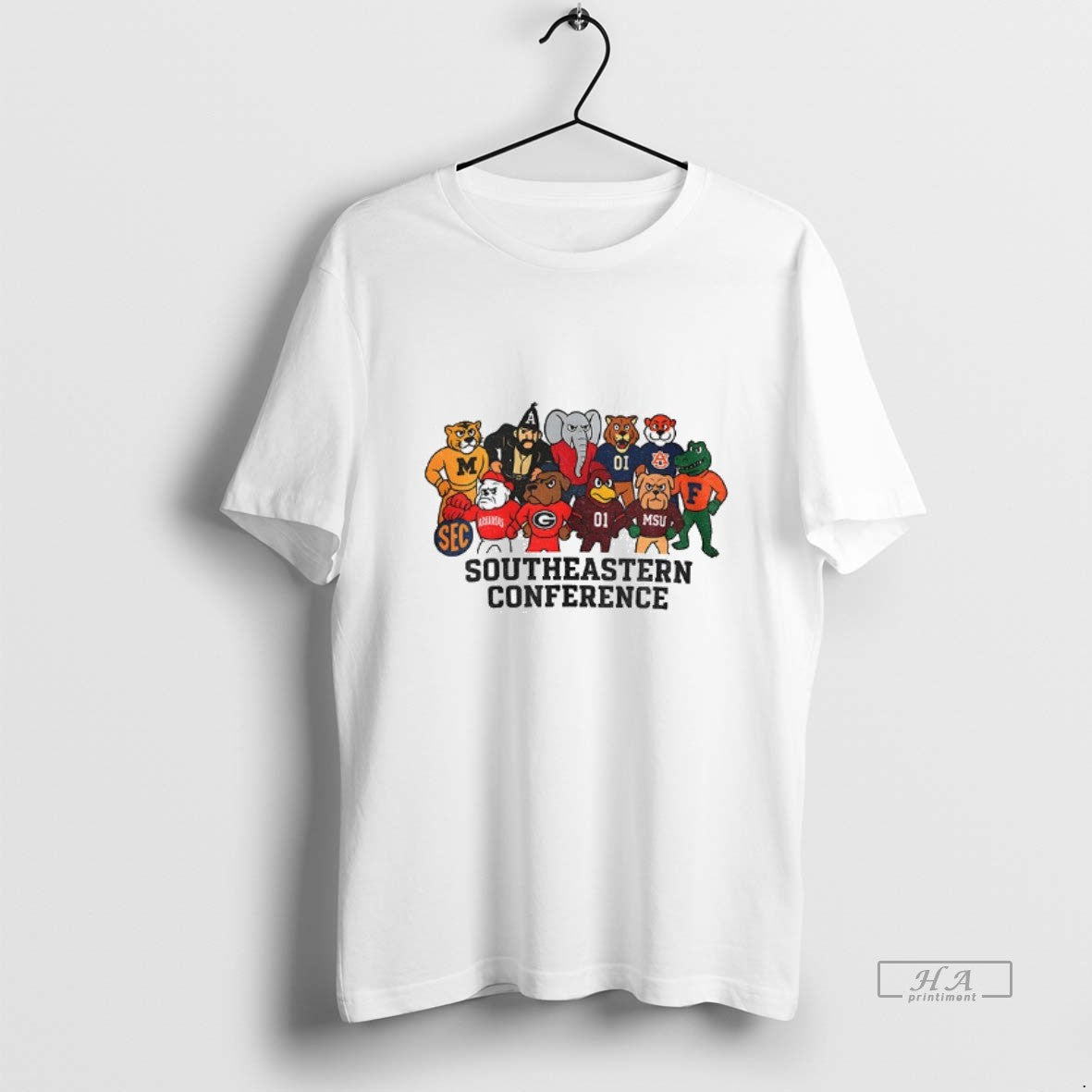 Official Sec Team Spirit Modern Southeastern Conference Mascot T-Shirts, Hoodie, Sweatshirt | AU01DripNestTees.com