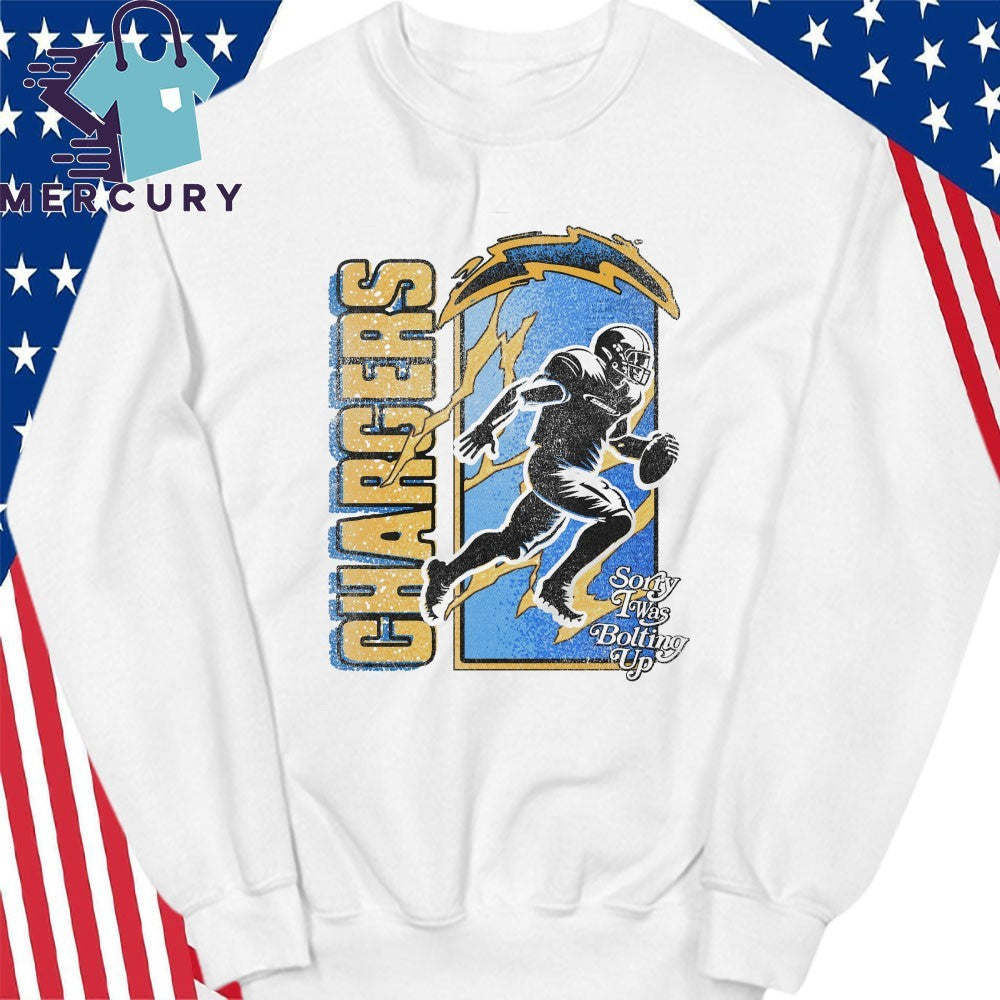 SEEN x Los Angeles Chargers Sorry Twas Bolting Up Shirt