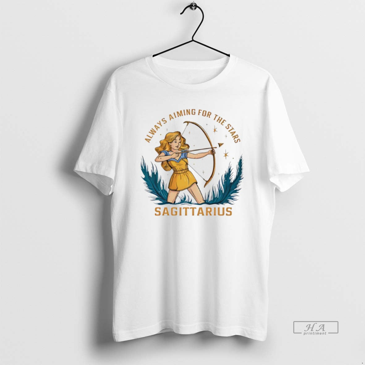 Official Sagittarius Zodiac Always Aiming For The Stars Art T-Shirts, Hoodie, Sweatshirt | AU01DripNestTees.com