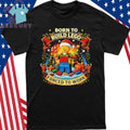 Santa Lego Born To Build Lego Forced To Work Christmas Shirt