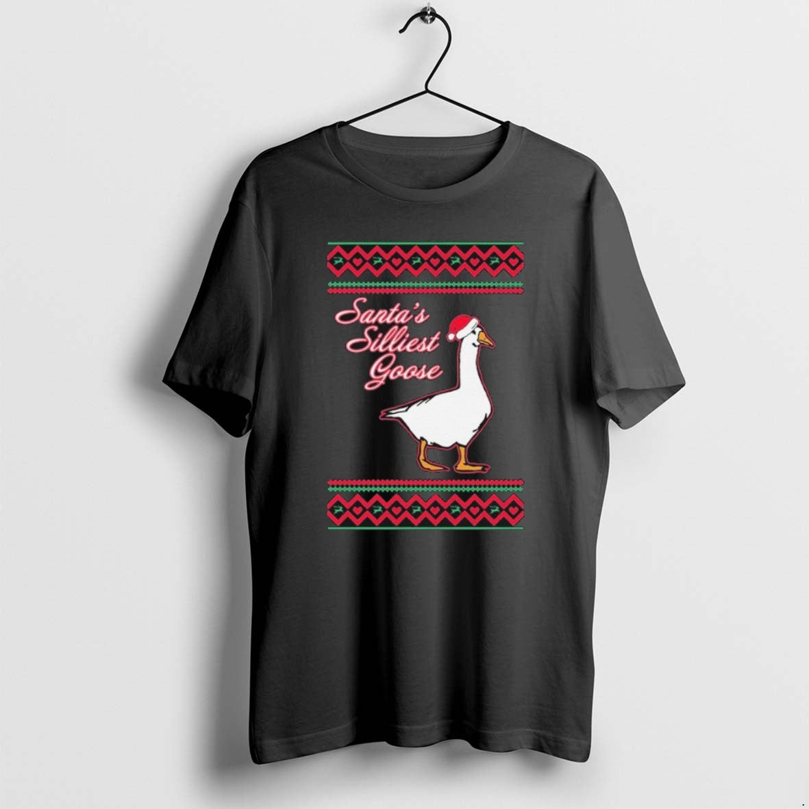 Official Santas Silliest Goose Tacky Ugly Christmas T-Shirts, Hoodie, Sweatshirt | AU01DripNestTees.com