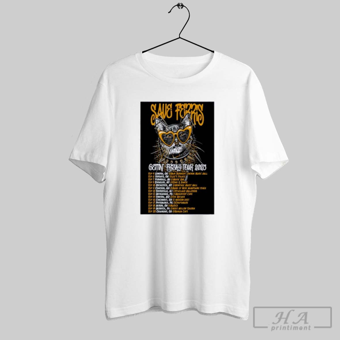 Official Save Terris Gettin Frisky Tour 2025 Poster T