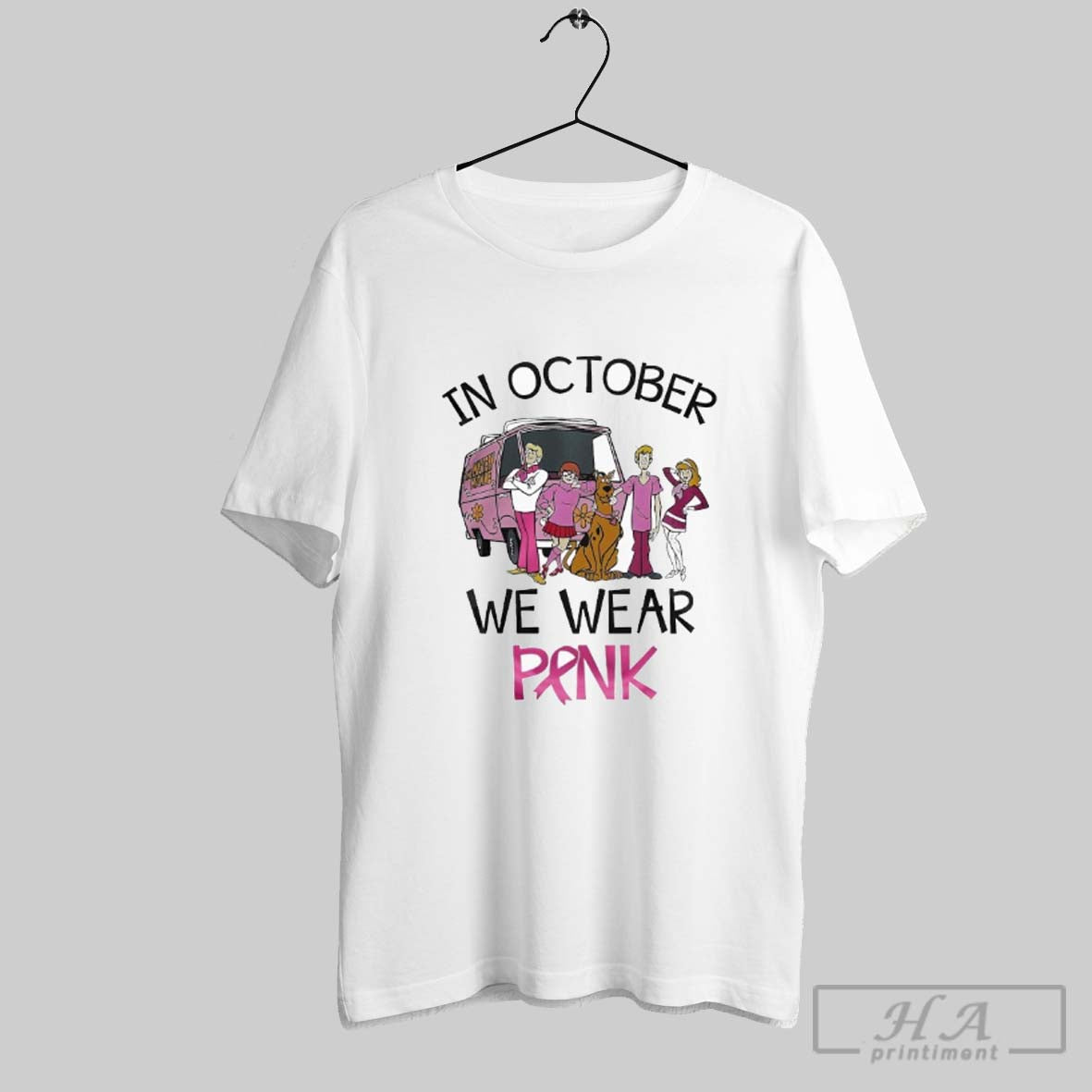 Official Scooby Doo In October We Wear Pink Breast Cancer Awareness