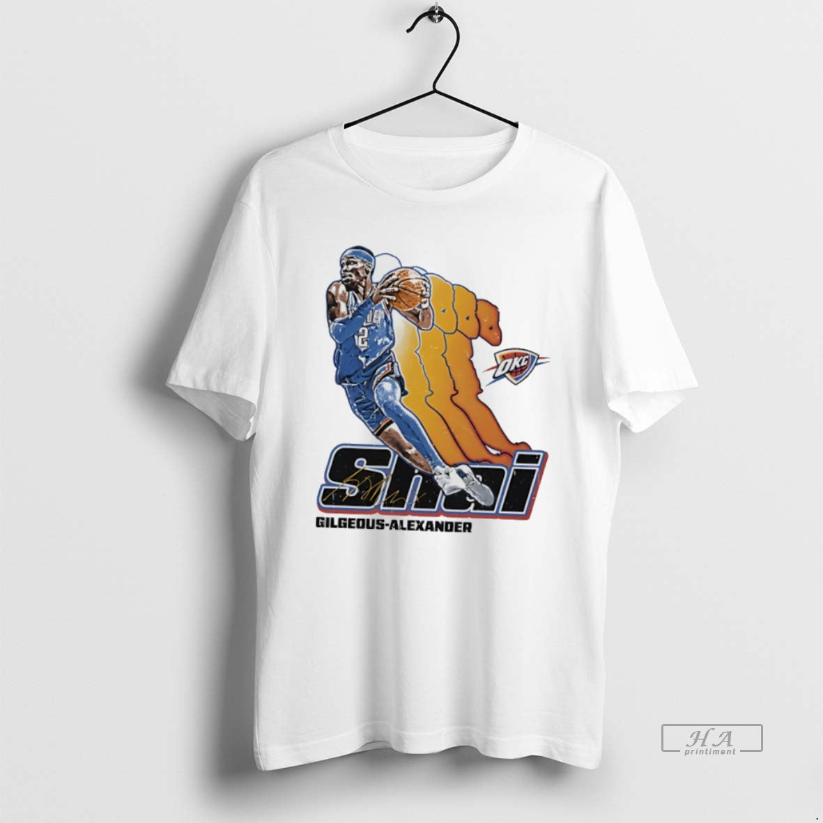 Official Shai Gilgeous Alexander Oklahoma City Thunder Signature Retro T-Shirts, Hoodie, Sweatshirt | AU01DripNestTees.com