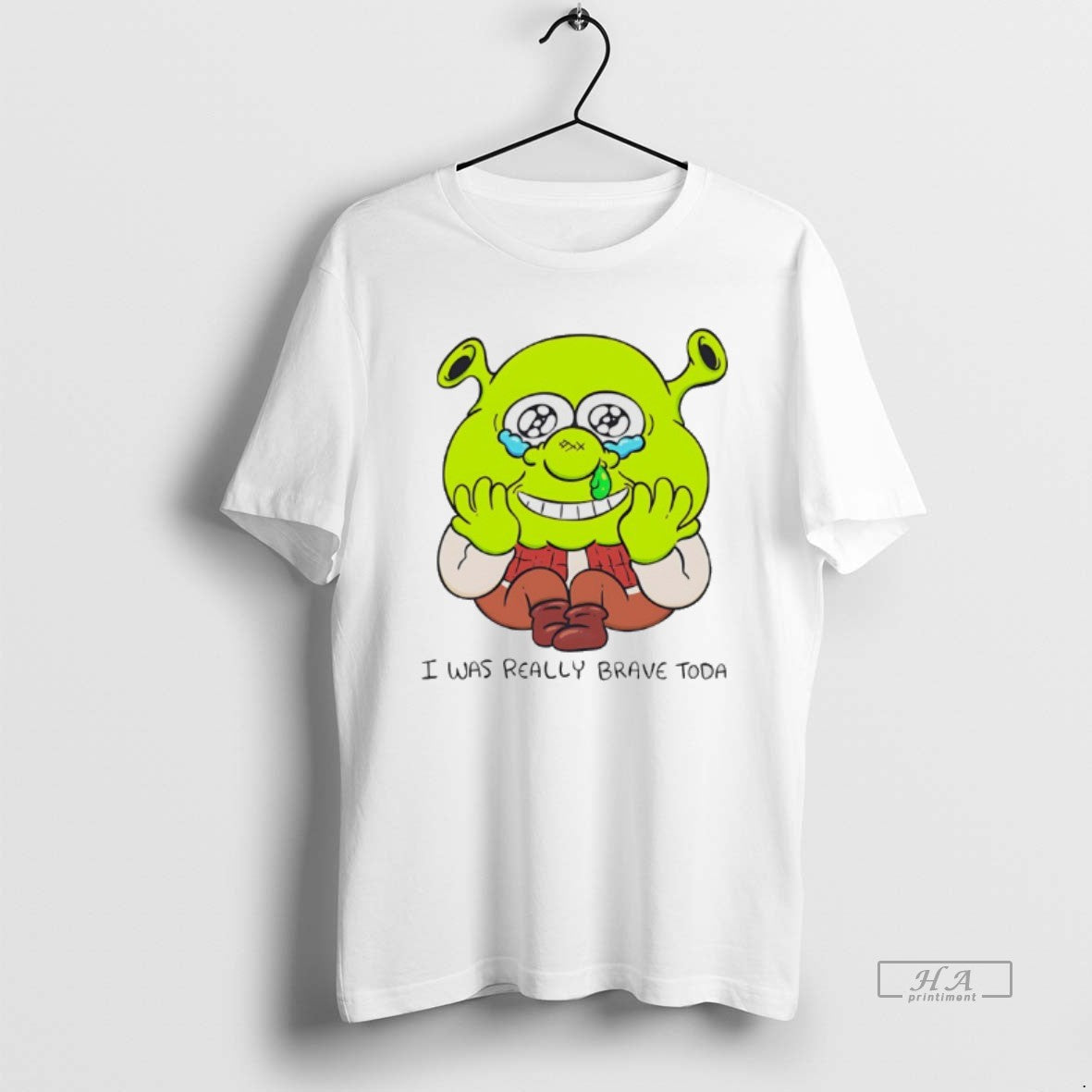 Official Shrek I Was Ready Brave Today Chibi T-Shirts, Hoodie, Sweatshirt | AU01DripNestTees.com