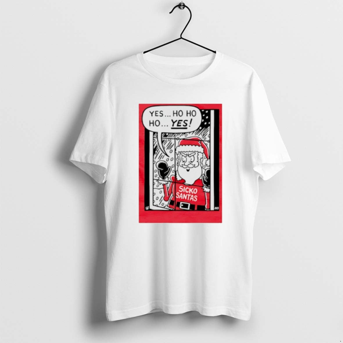 Official Sicko Santa Yes Ho Ho Ho Yes Comic T-Shirts, Hoodie, Sweatshirt | AU01DripNestTees.com