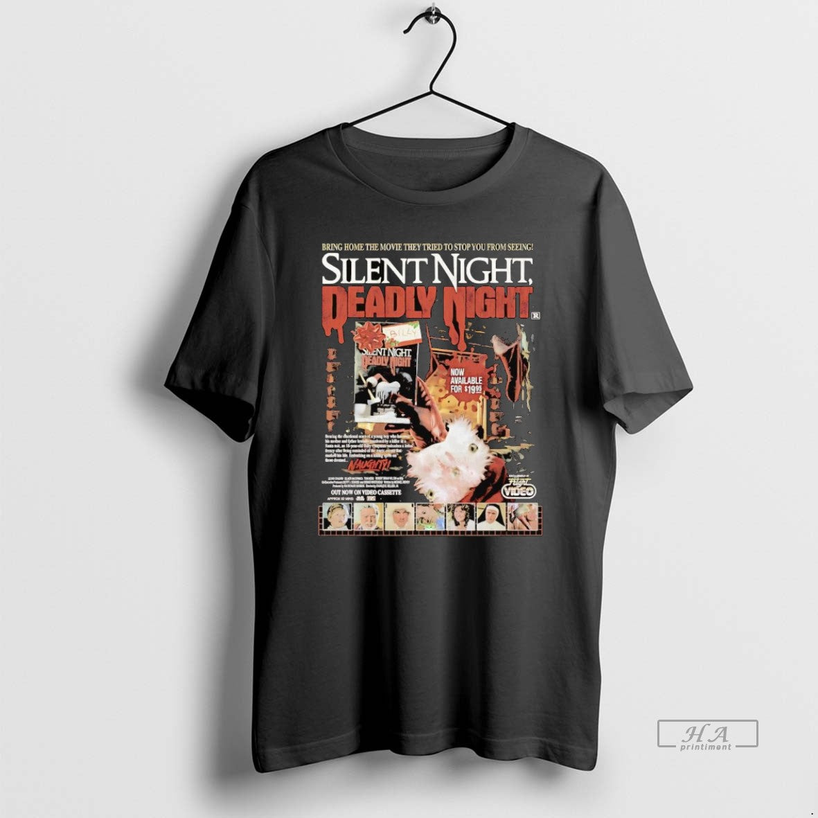 Official Silent Night Deadly Night Now On Videocassette T-Shirts, Hoodie, Sweatshirt | AU01DripNestTees.com