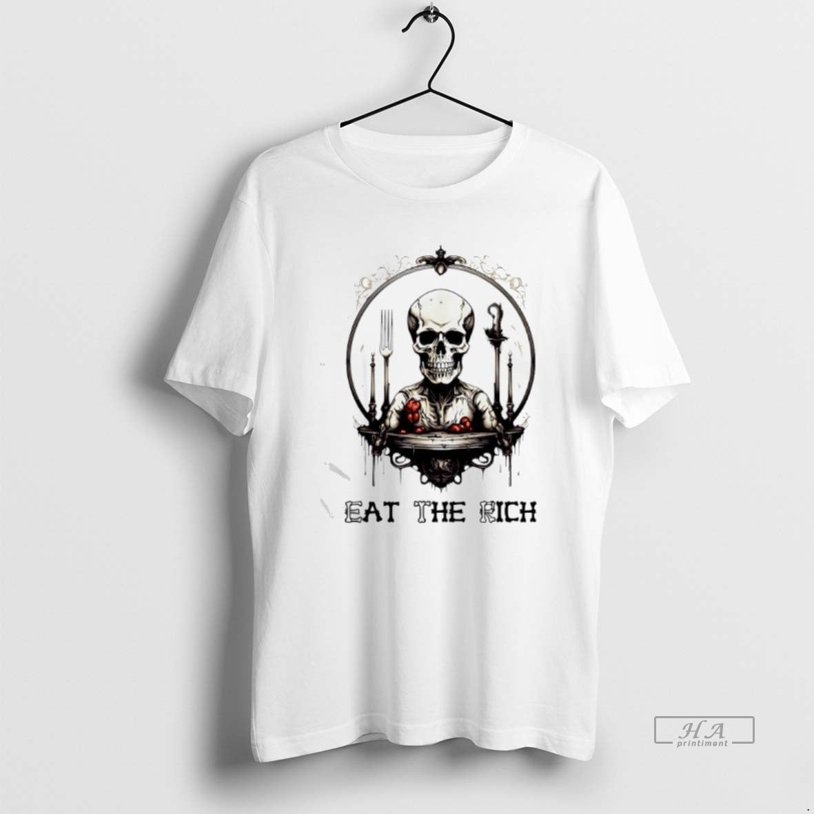 Official Skeleton Eat The Rich Graphic T-Shirts, Hoodie, Sweatshirt | AU01DripNestTees.com