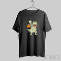 Official Skeleton Riding Mummy Dinosaur T Rex Halloween