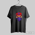 Official Skull Wearing A Face Scarf New York Giants Football