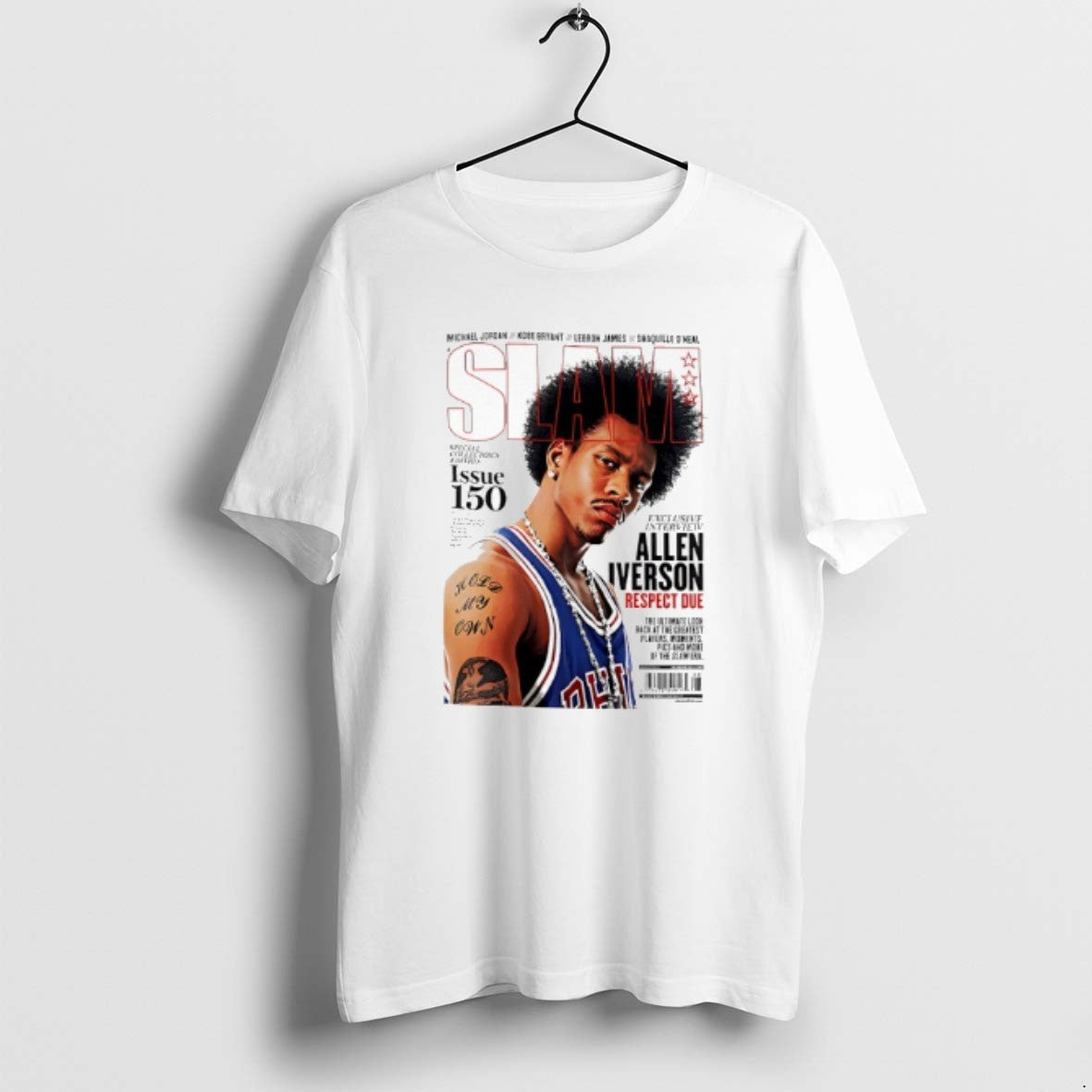 Official Slam Philadelphia 76ers Allen Iverson Respect Due Issue 150 T-Shirts, Hoodie, Sweatshirt | AU01DripNestTees.com