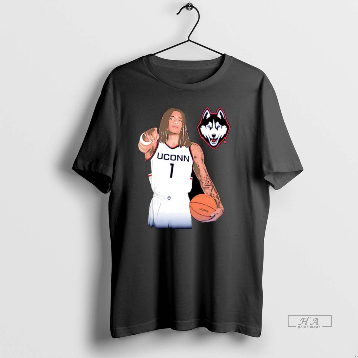 Official Solo Ball Uconn Huskies Portrait Christmas T-Shirts, Hoodie, Sweatshirt | AU01DripNestTees.com