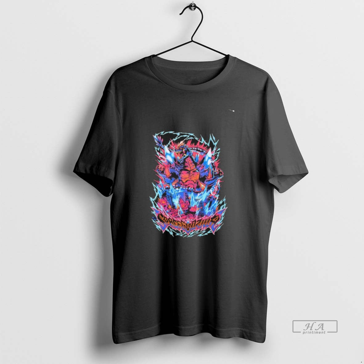 Official Space Godzilla Lightning Graphic T-Shirts, Hoodie, Sweatshirt | AU01DripNestTees.com