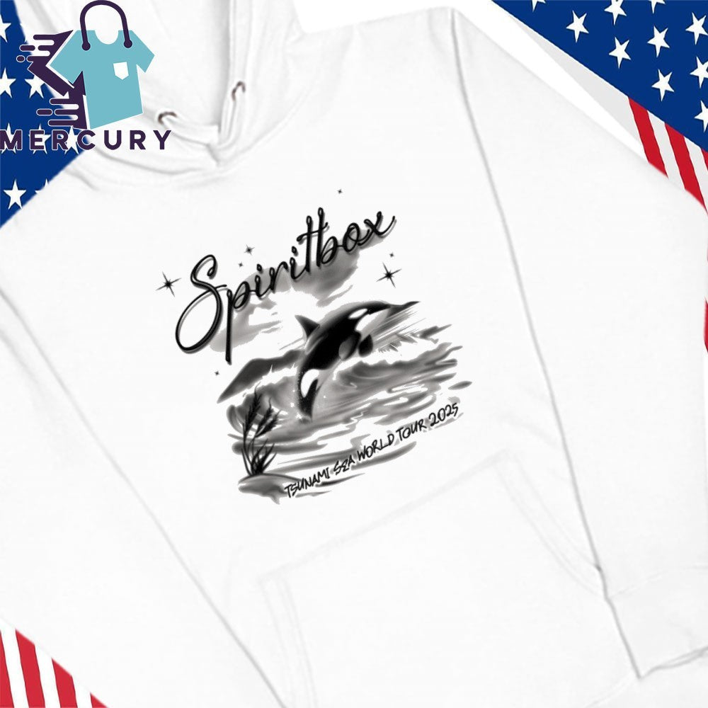 Spiritbox Tsunami Sea World Tour 2025 Airbrush Orca Shirt