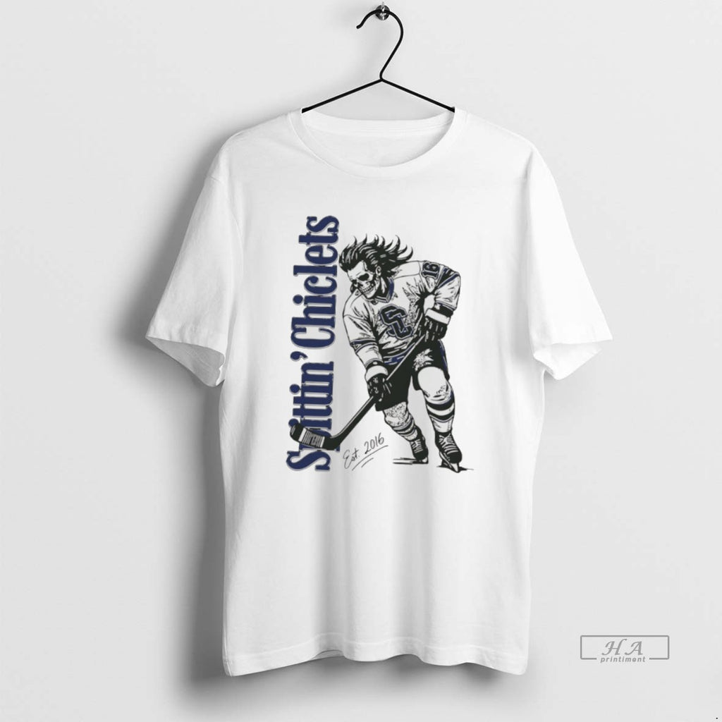 Official Spittin Chiclets Skullet Vertical Hockey T-Shirts, Hoodie, Sweatshirt | AU01DripNestTees.com