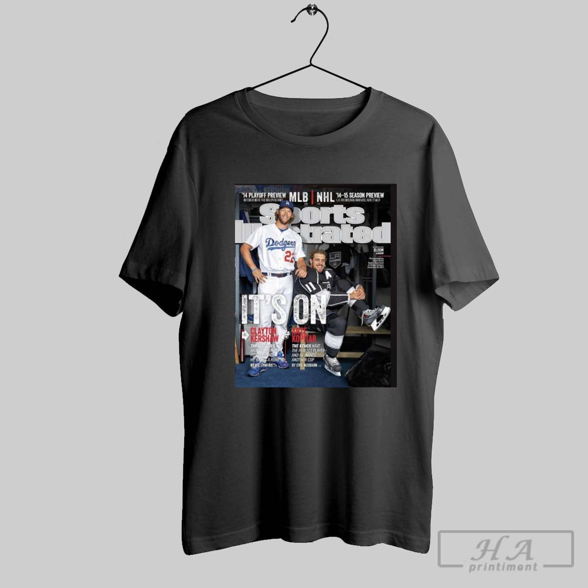 Official Sports Illustrated Clayton Kershaw Los Angeles Dodgers And Anze Kopitar Los Angeles Kings Its