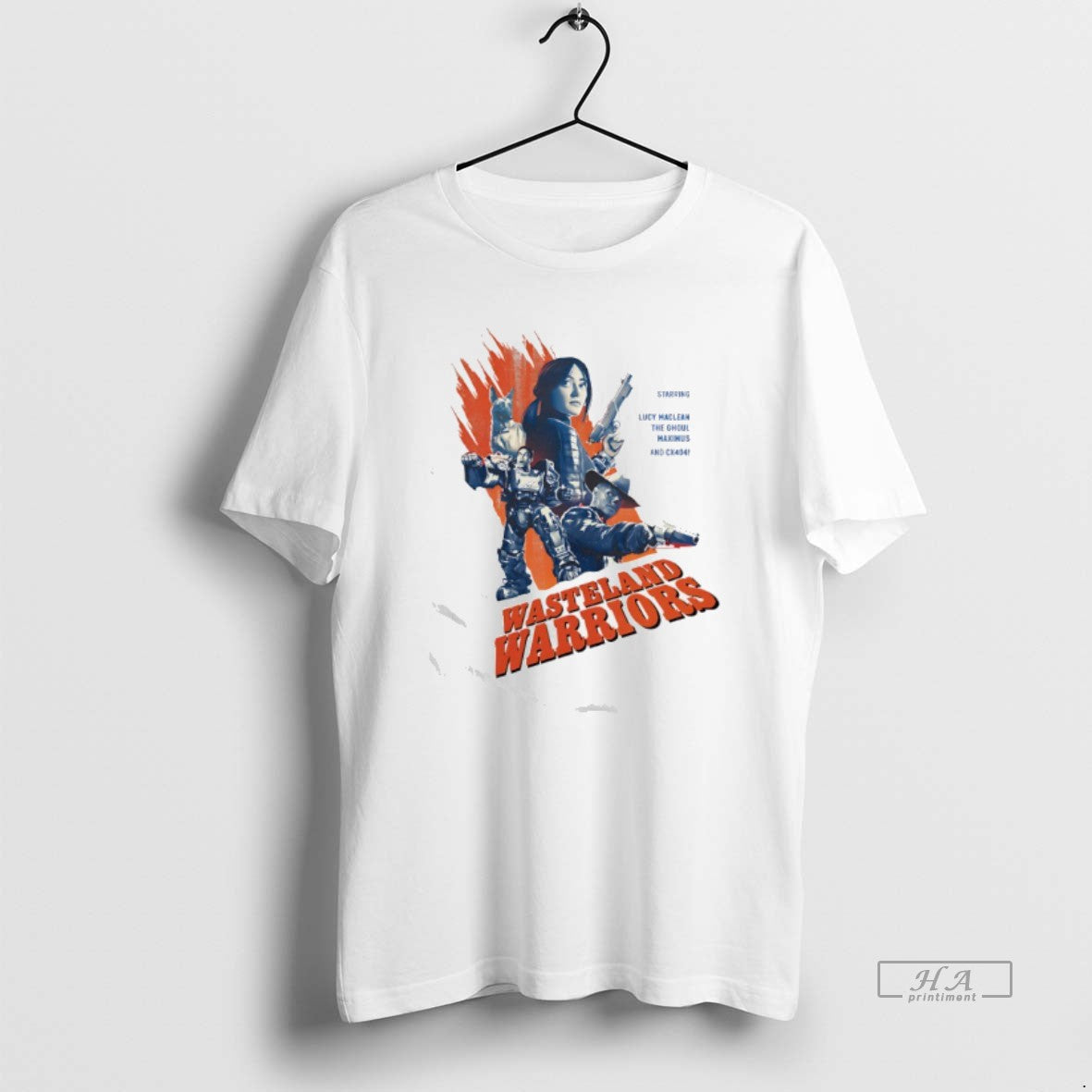 Official Starring Lucy Maclean The Ghoul Maximus And Cx 404 Fallout Wasteland Warriors T-Shirts, Hoodie, Sweatshirt