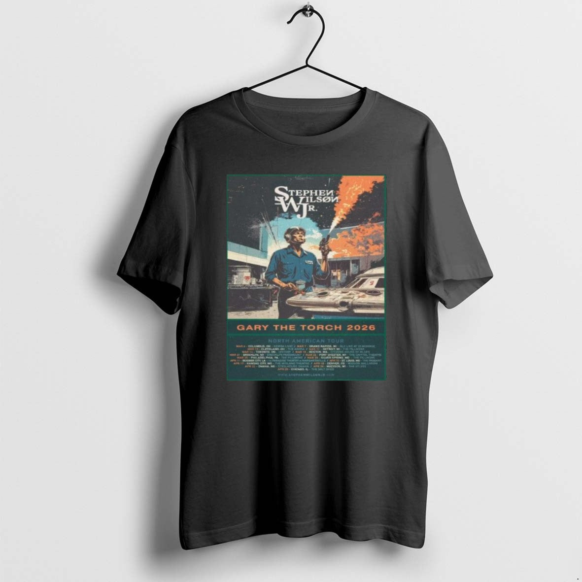 Official Stephen Wilson Jr Gary The Torch 2026 Tour Schedule Dates T-Shirts, Hoodie, Sweatshirt | AU01DripNestTees.com