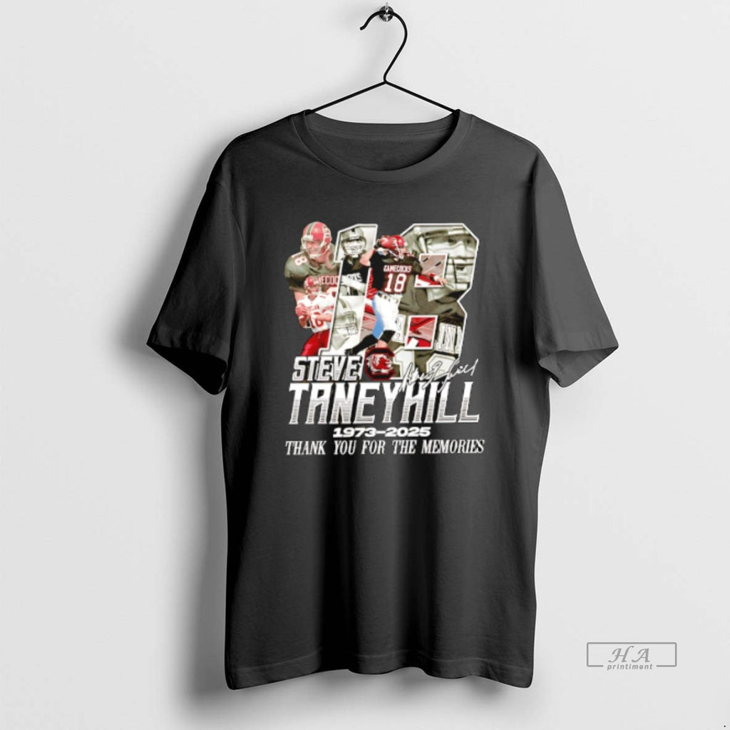 Official Steve Taneyhill 1973 2025 Thank You For The Memories Signature T-Shirts, Hoodie, Sweatshirt | AU01DripNestTees.com