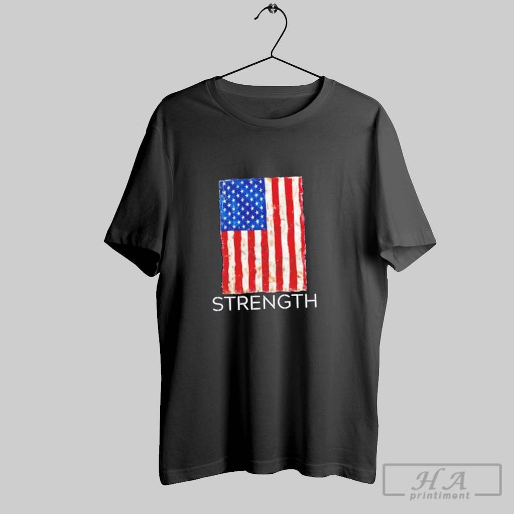 Official Strength Bold Patriot Stencil Us Flag