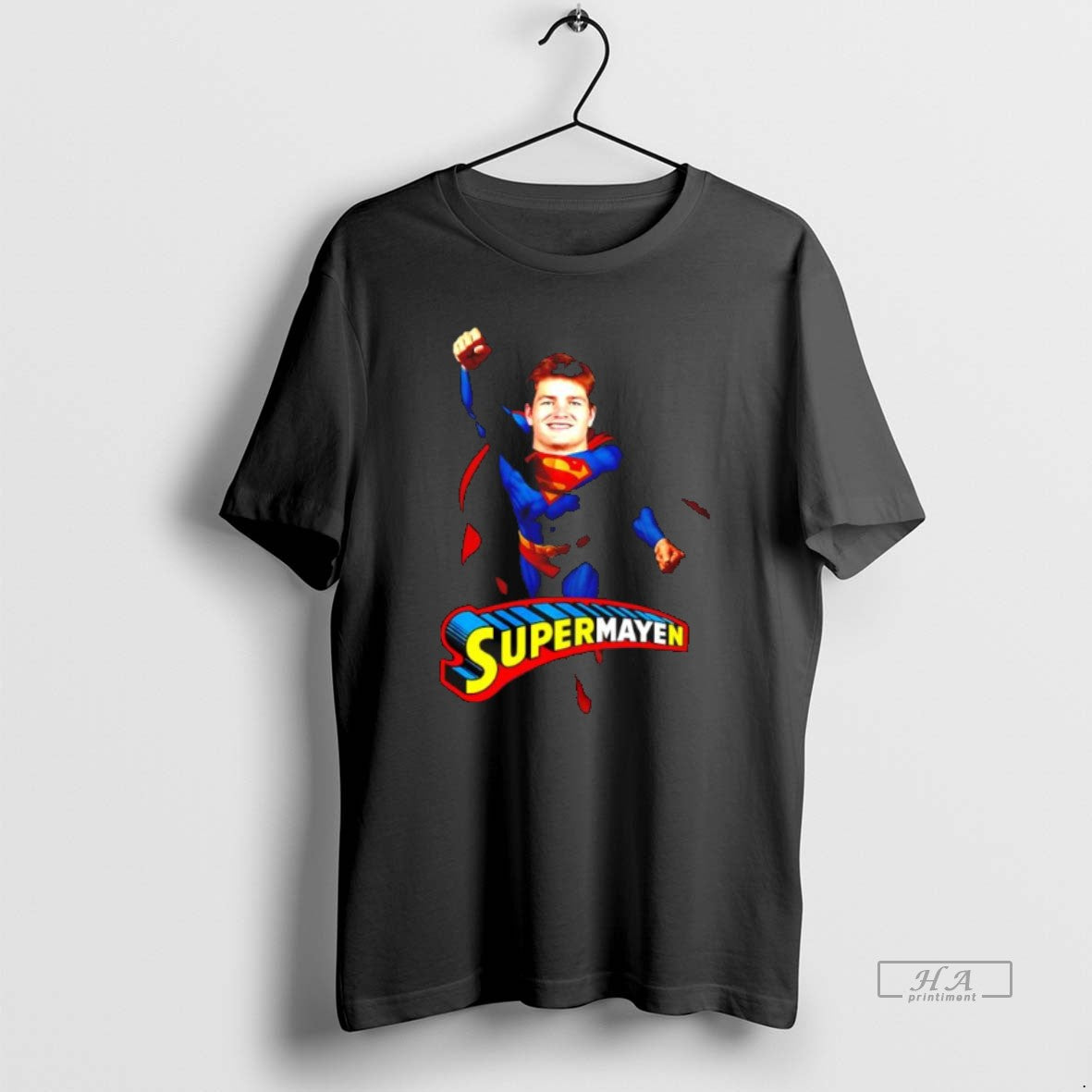 Official Supermayen Superman Patriots Drake Maye Parody Fan T-Shirts, Hoodie, Sweatshirt | AU01DripNestTees.com