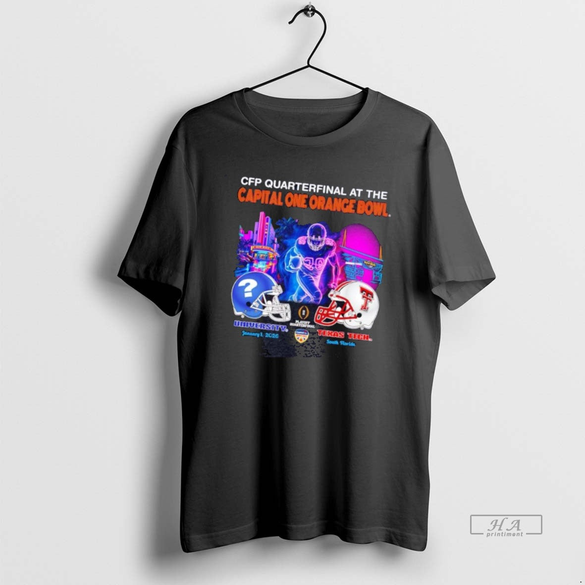 Official Tbd Vs Texas Tech Red Raiders Cfp Capital One Orange Bowl 2026 T-Shirts, Hoodie, Sweatshirt | AU01DripNestTees.com