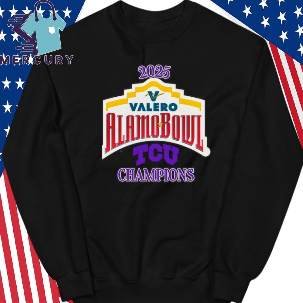 TCU Horned Frogs 2025 Valero Alamo Bowl Champions Logo Shirt