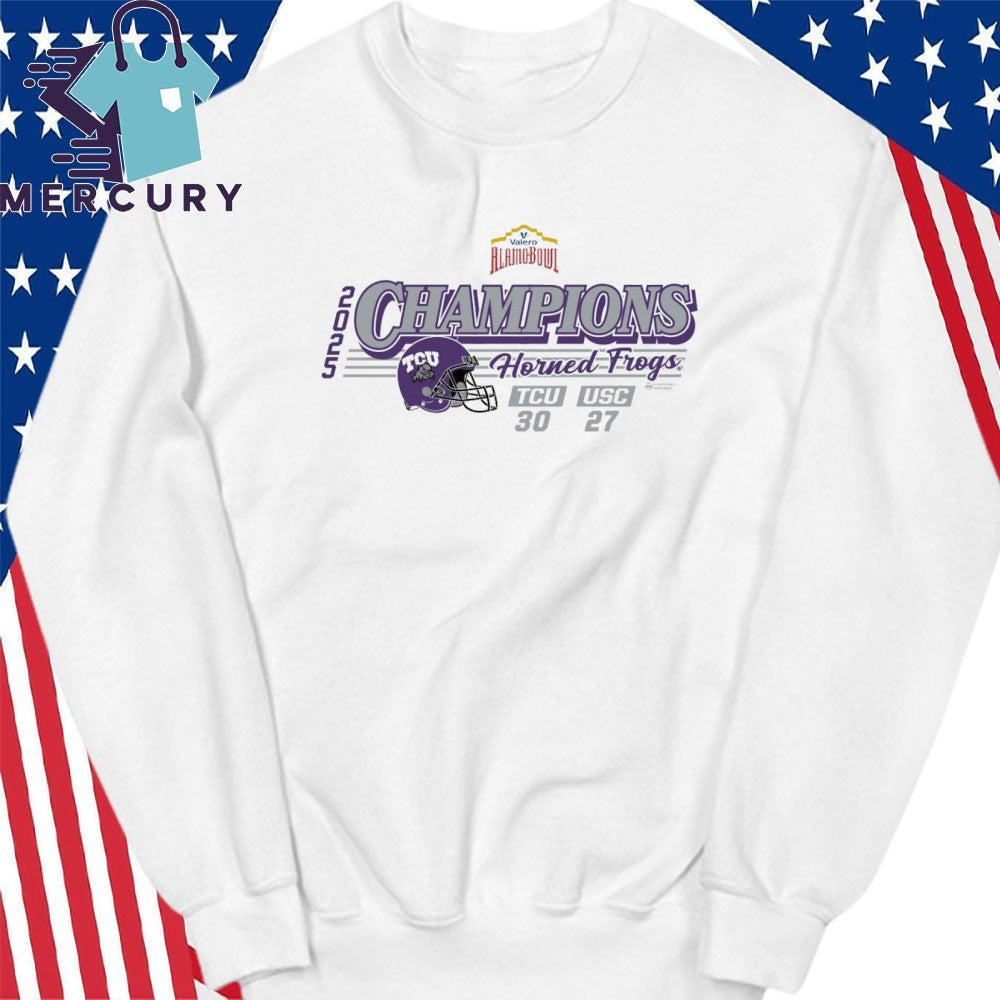 TCU Horned Frogs 2025 Valero Alamo Bowl Champions Score Shirt