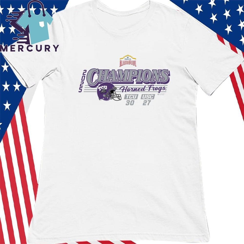 TCU Horned Frogs 2025 Valero Alamo Bowl Champions Score Shirt