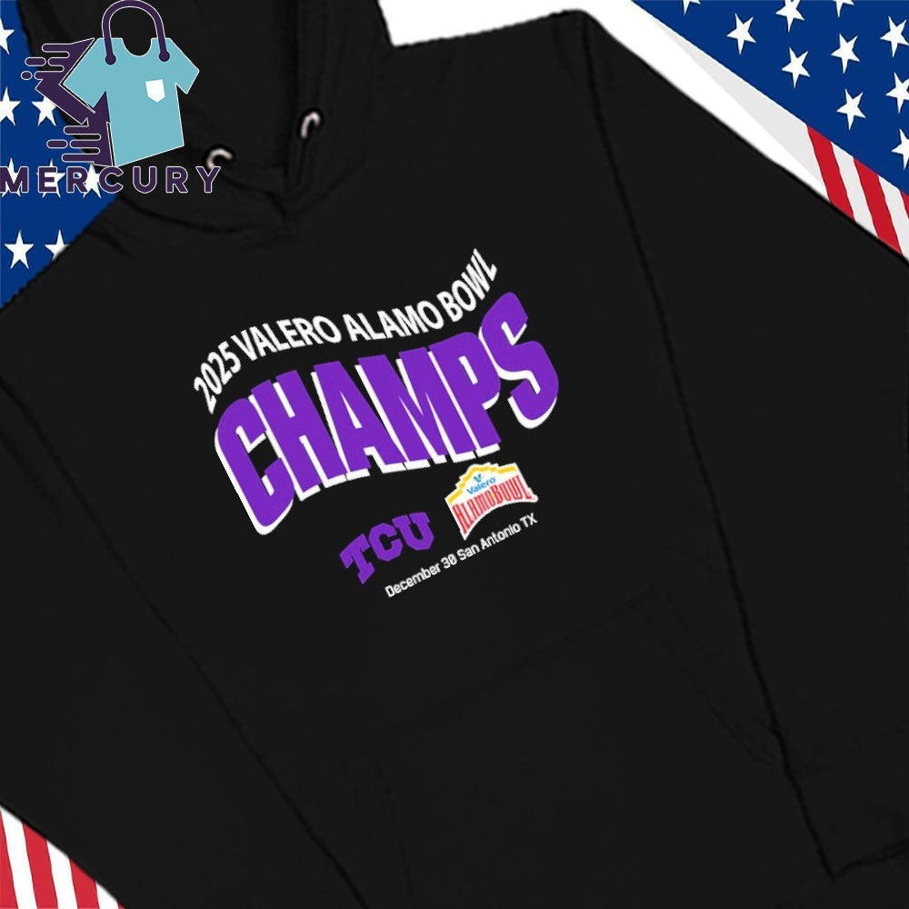 TCU Horned Frogs Football 2025 Valero Alamo Bowl Champions On December 30 In San Antonio TX Shirt