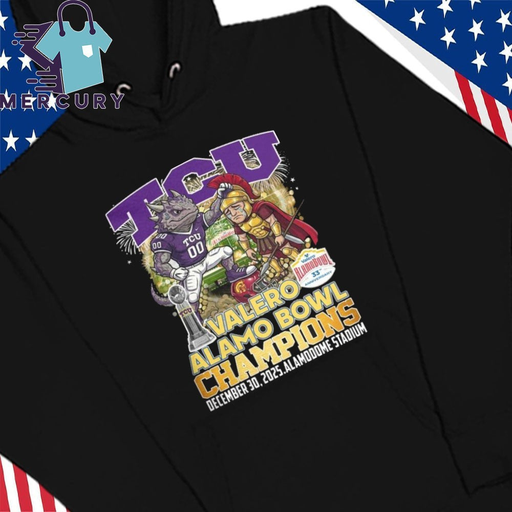 TCU Horned Frogs Valero Alama Bowl Champions 2025 Mascot Shirt