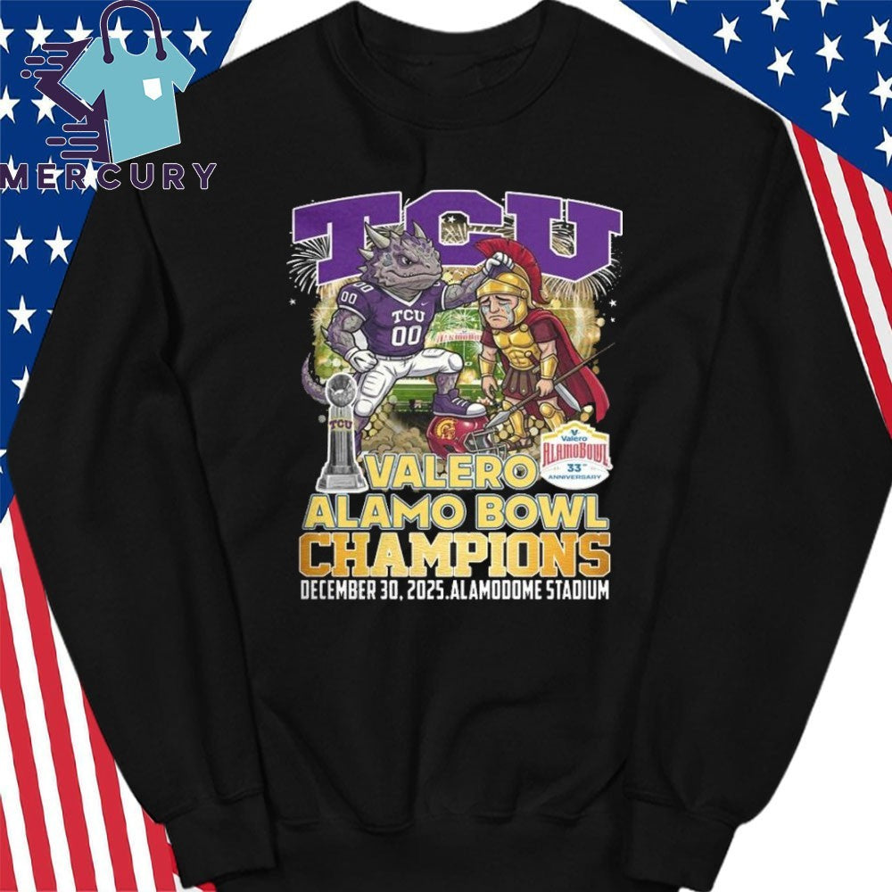 TCU Horned Frogs Valero Alama Bowl Champions 2025 Mascot Shirt