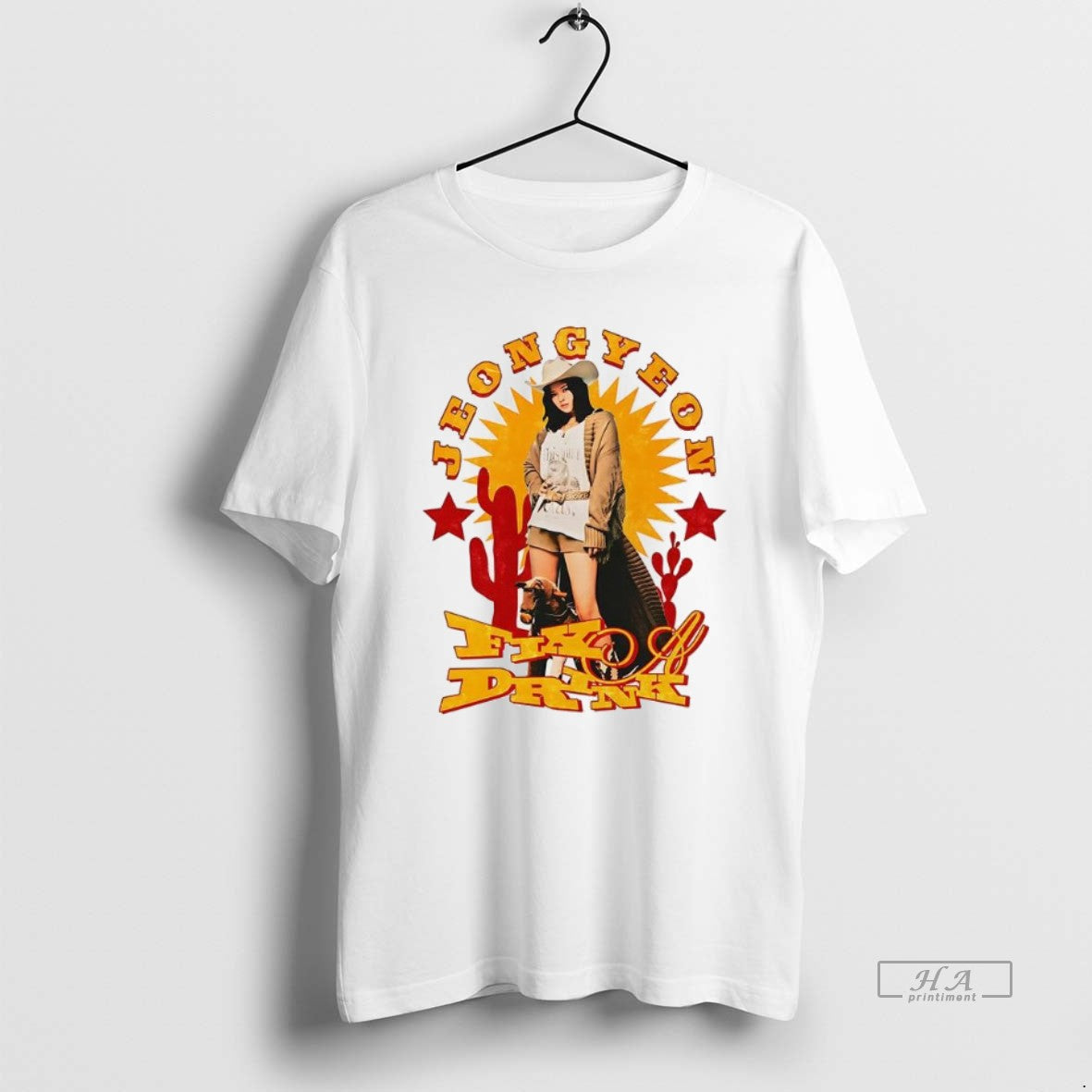 Official Twice Jeongyeon Fix A Drink Cowgirl Vintage T-Shirts, Hoodie, Sweatshirt | AU01DripNestTees.com