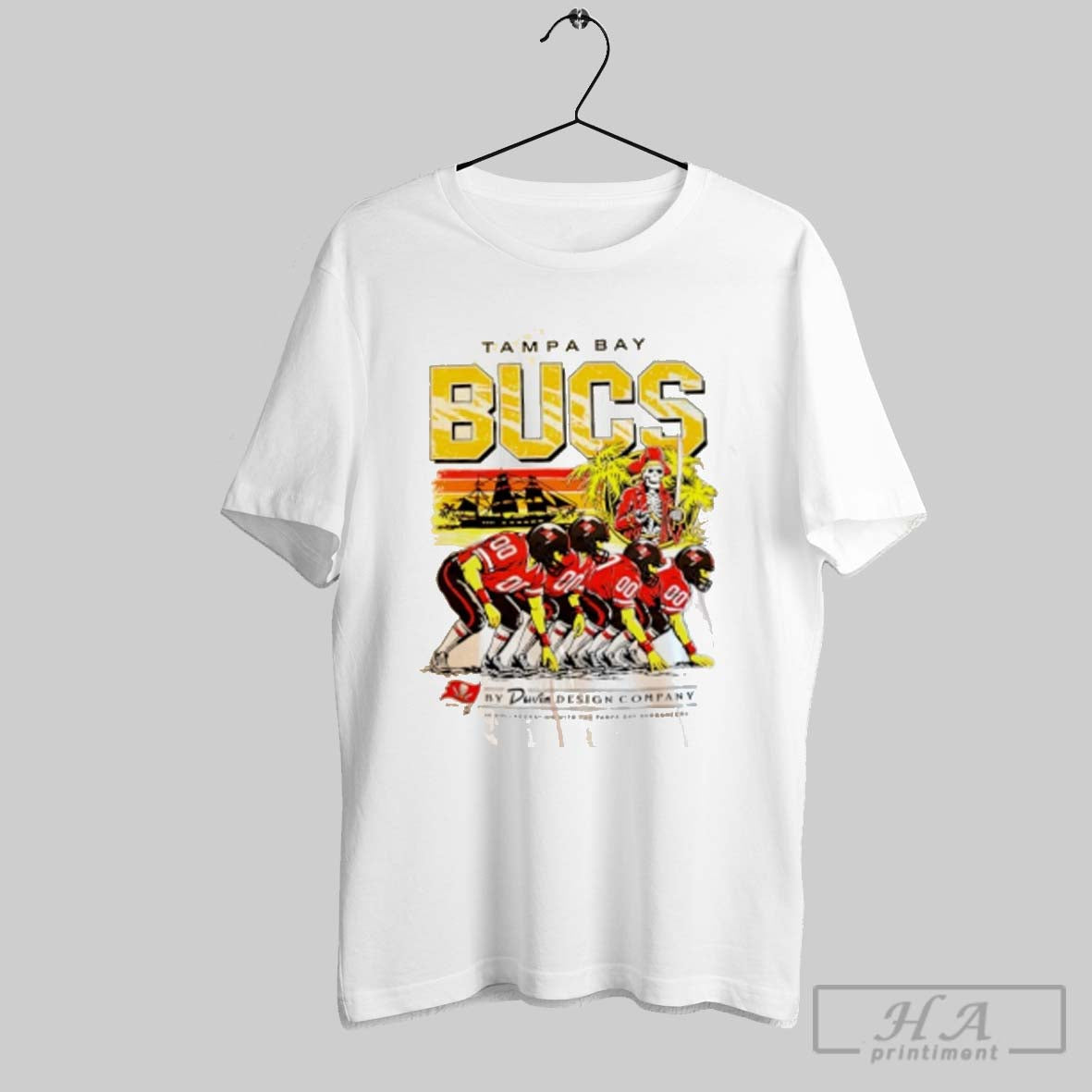 Official Tampa Bay Buccaneers Skeleton Graphic