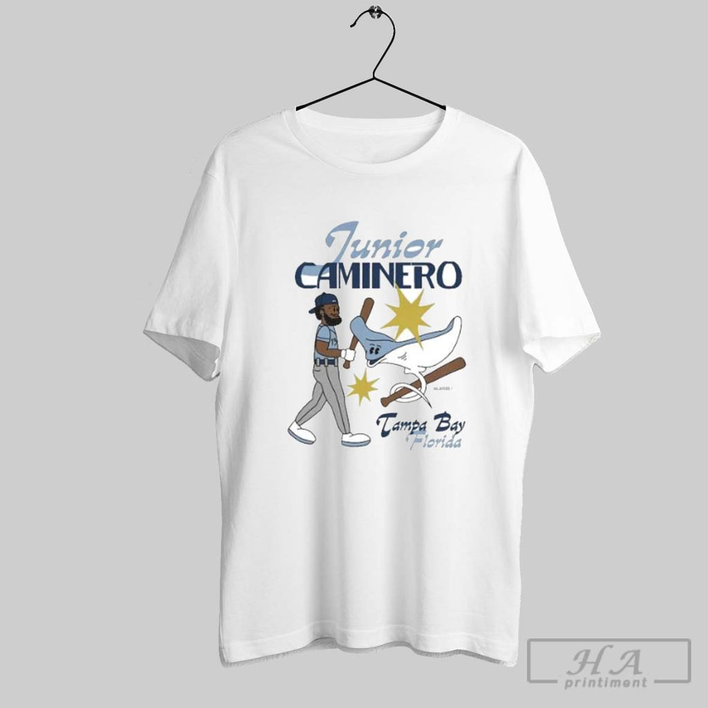 Official Tampa Bay Rays Junior Caminero Summer Cartoon