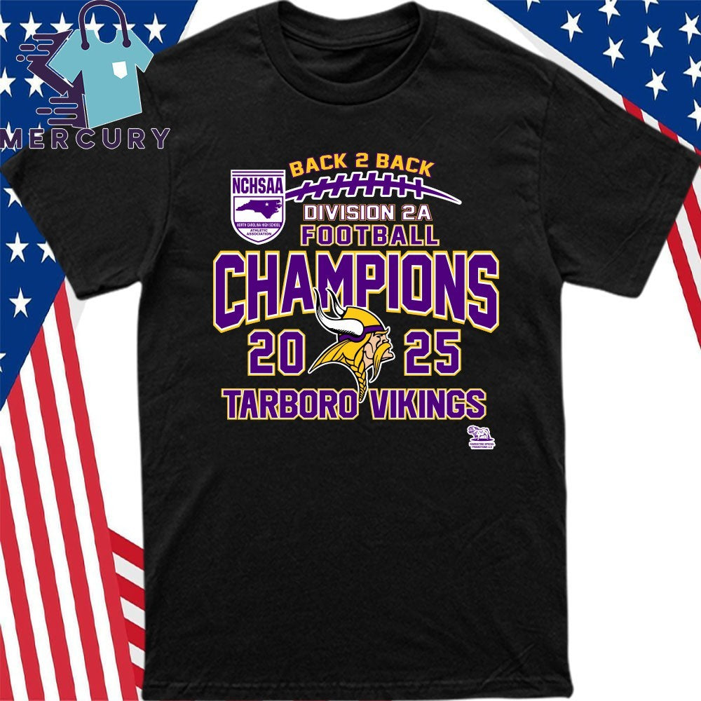 Tarboro Vikings 2025 NCHSAA Division 2A Football Champions Shirt
