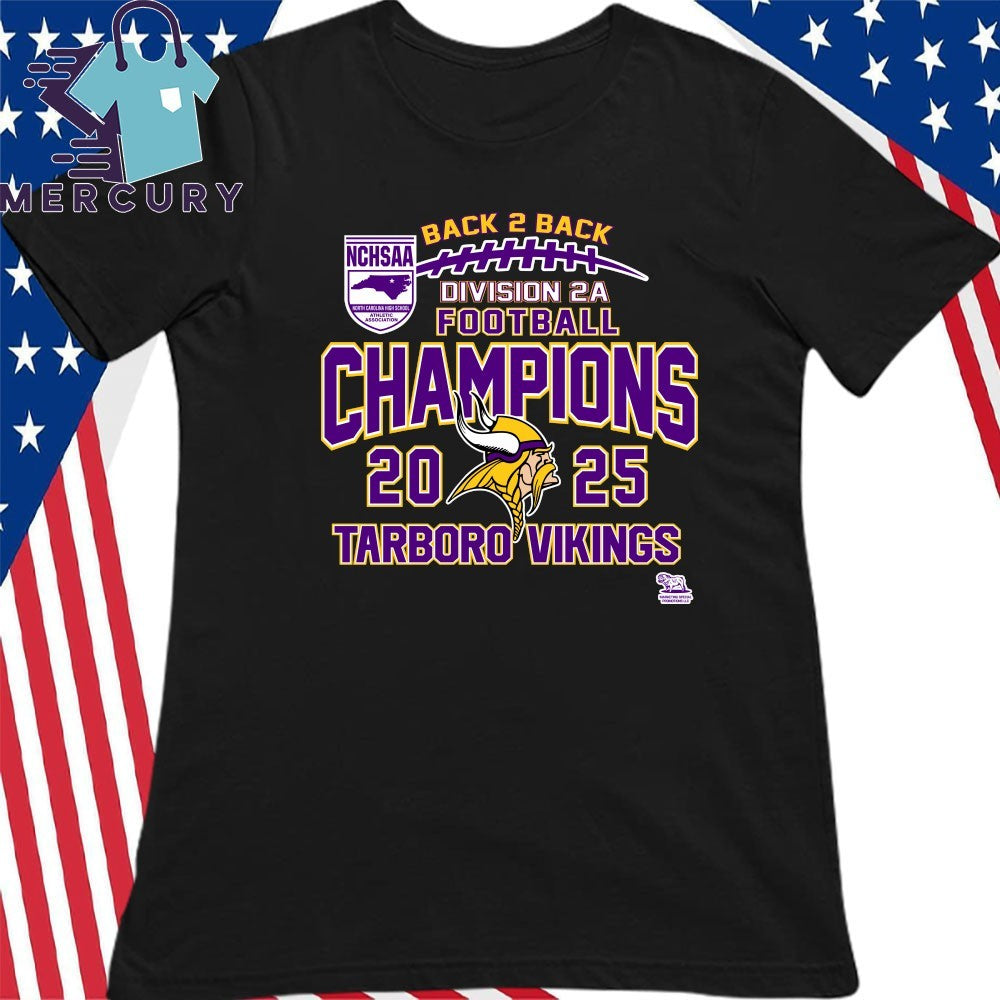 Tarboro Vikings 2025 NCHSAA Division 2A Football Champions Shirt