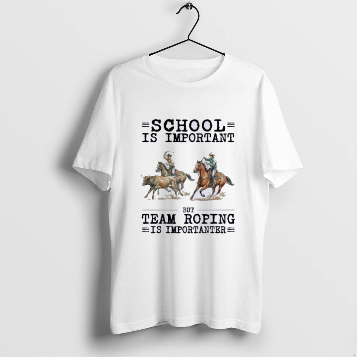 Official Team Roping School Is Important T-Shirts, Hoodie, Sweatshirt | AU01DripNestTees.com