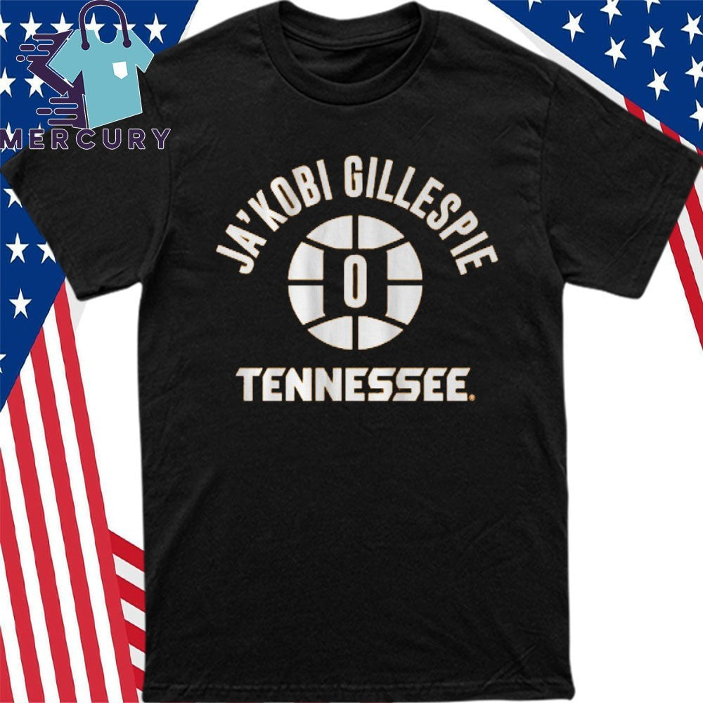 Tennessee Volunteers Basketball Ja’Kobi Gillespie Name Number Ball Shirt