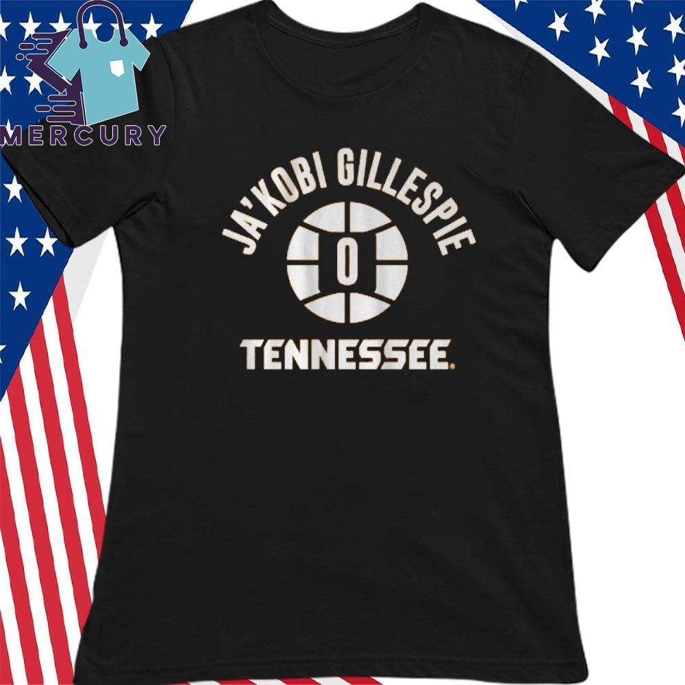 Tennessee Volunteers Basketball Ja’Kobi Gillespie Name Number Ball Shirt